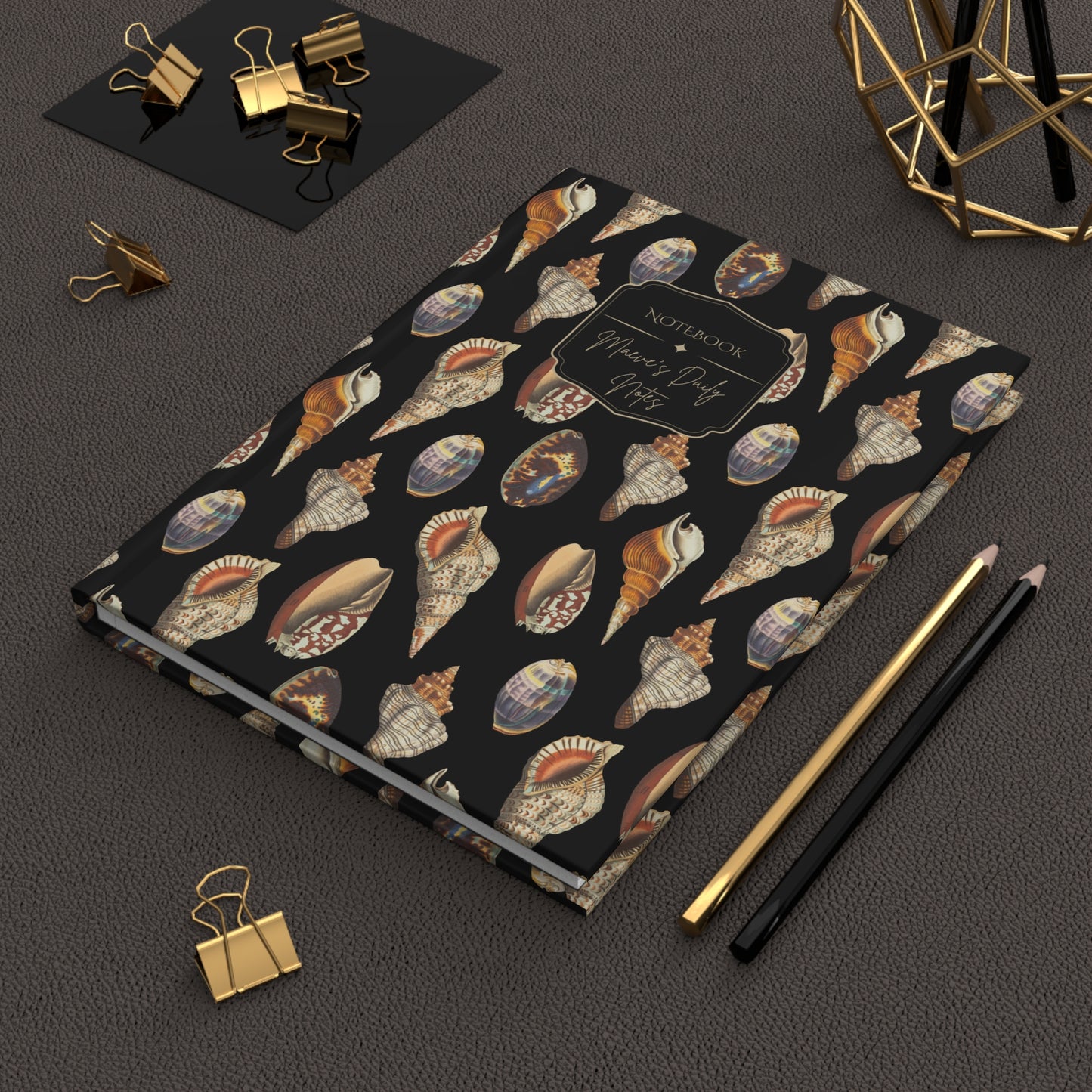 Vintage Shells Hardcover Journal