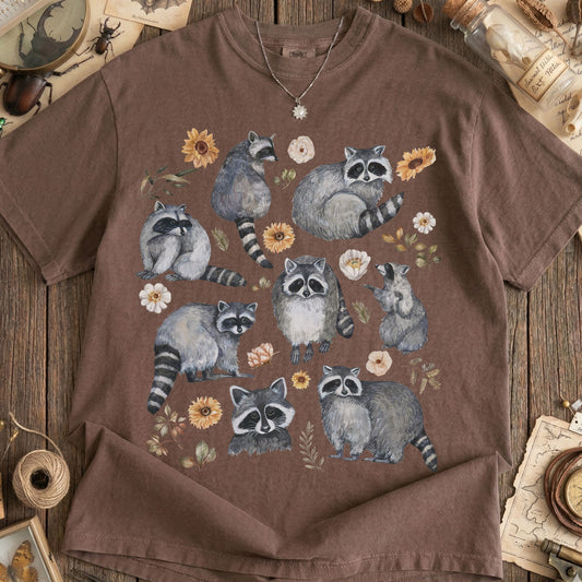 Raccoon Floral T-Shirt