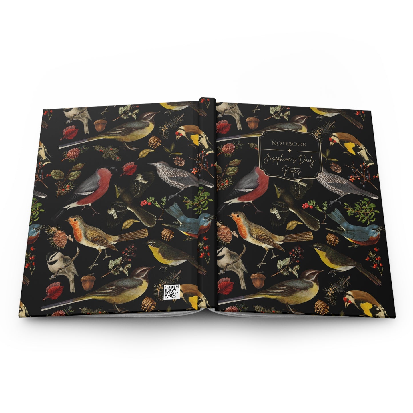 Forest Birds Hardcover Personalized Journal