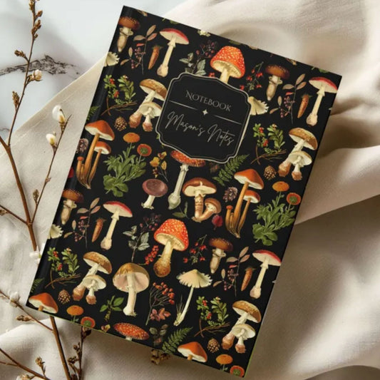 Mushroom Forest Personalized Hardcover Journal
