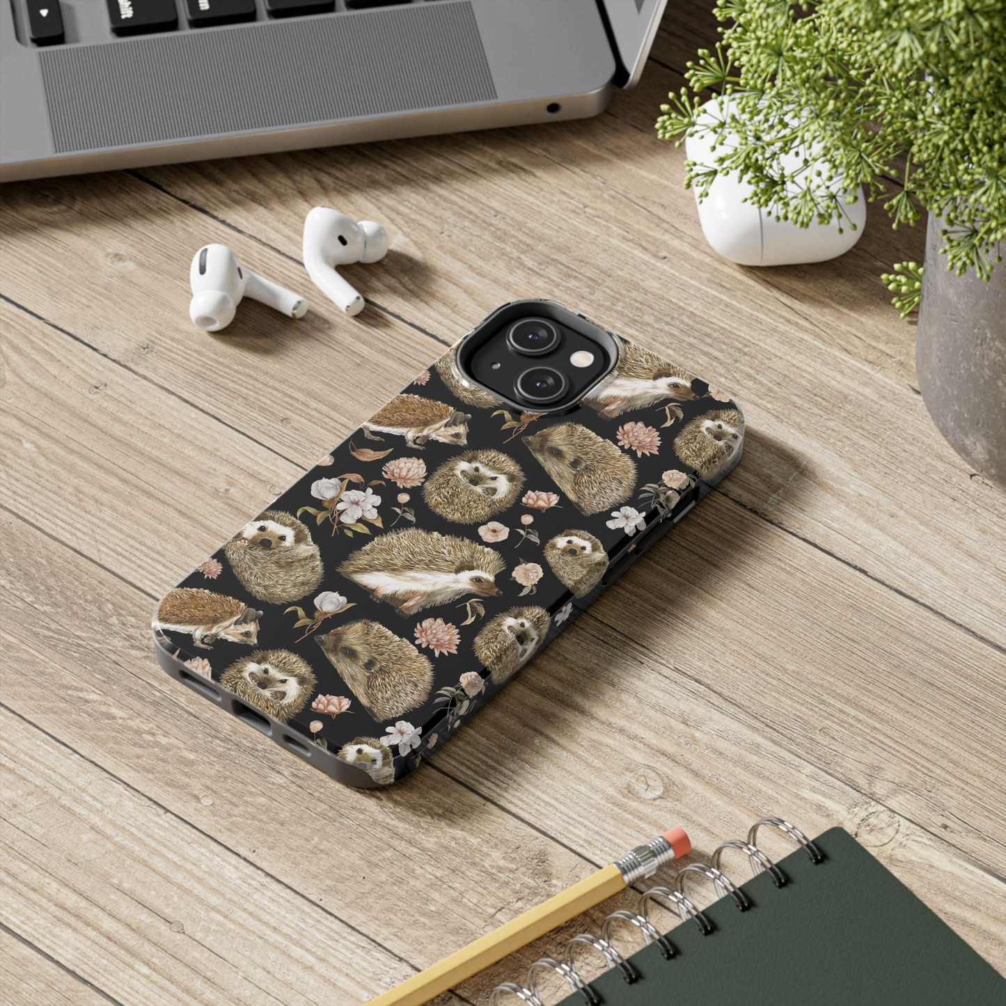 Cute Hedgehog Tough Phone Case