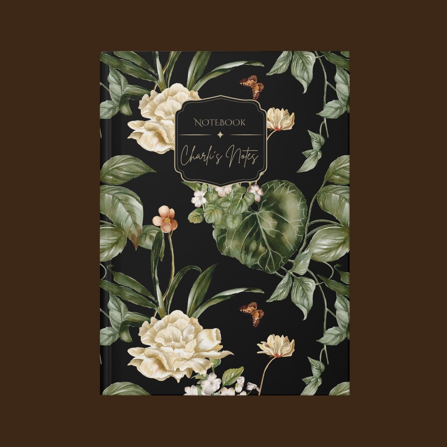 Green Leaves Vintage Botanical Journal