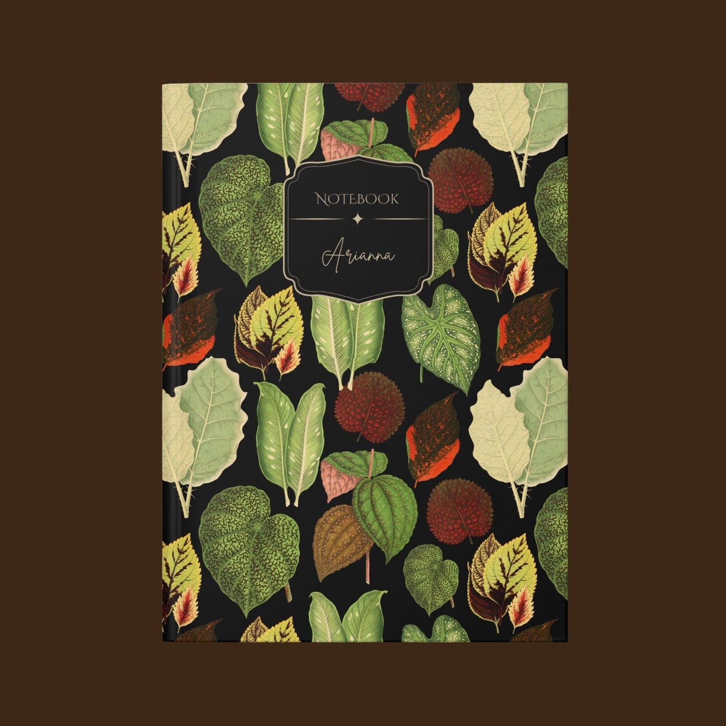 Botanical Leaves Hardcover Journal