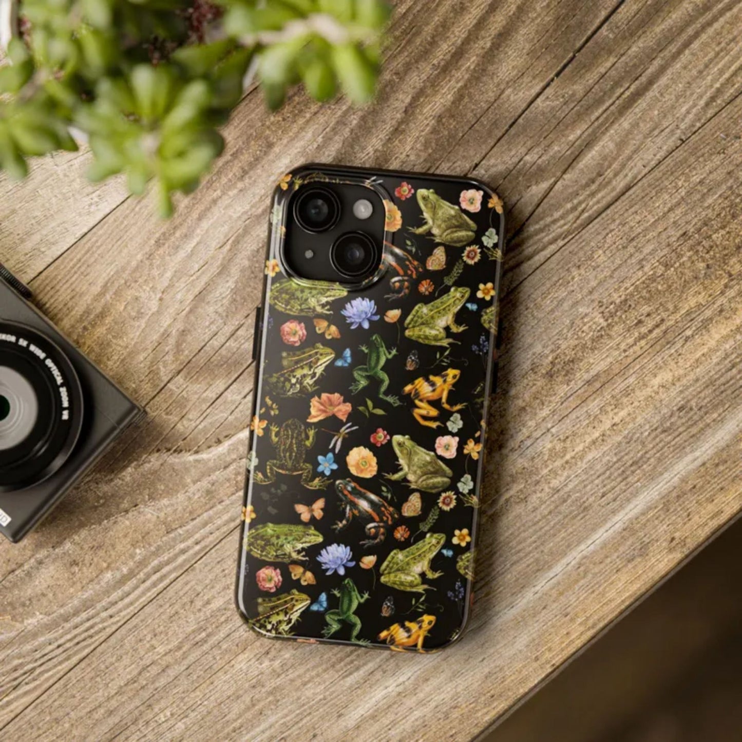 Floral Frog Tough Phone Case