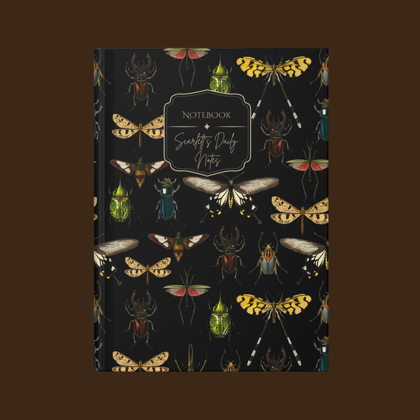 Insect Print Hardcover Journal
