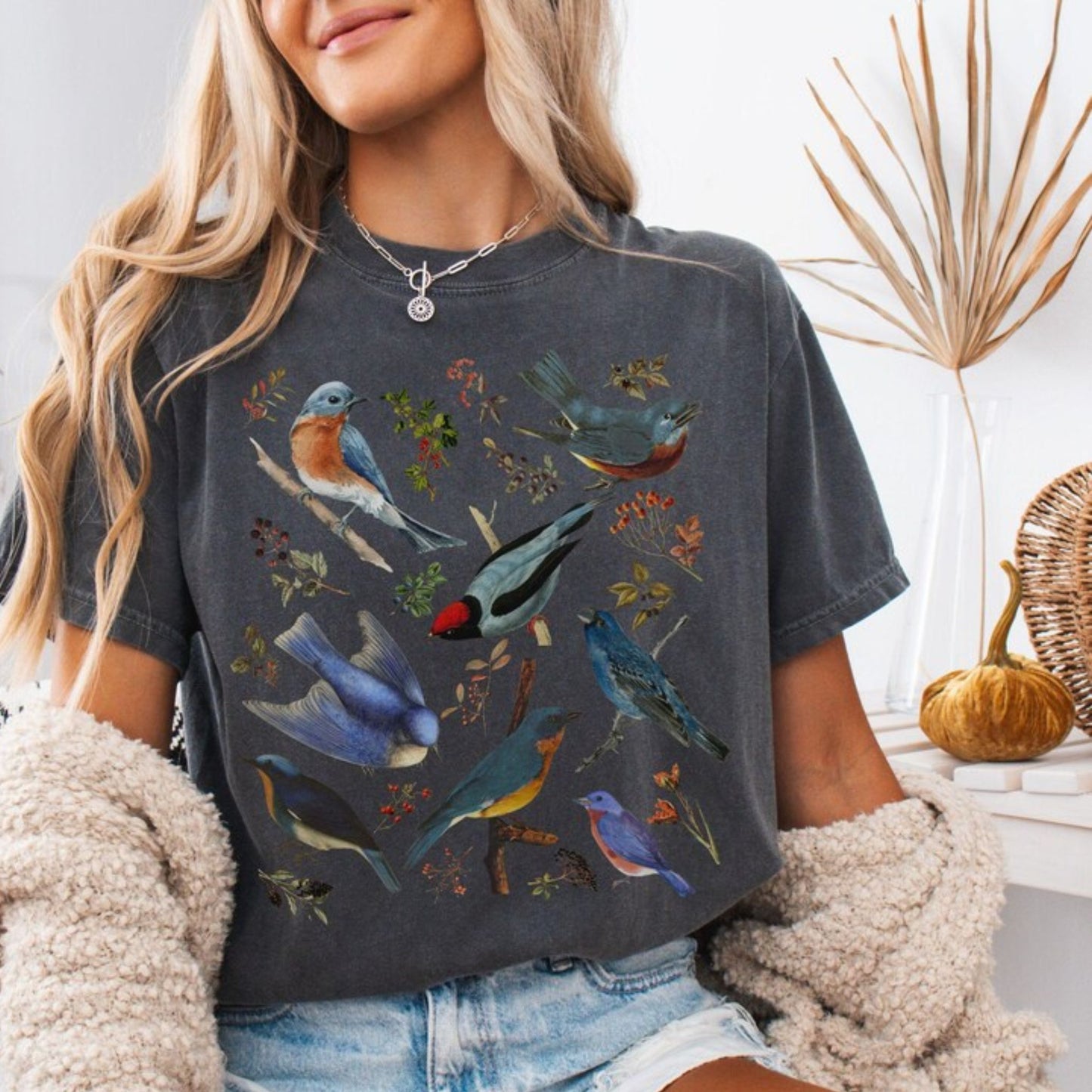 Bluebirds and Botanicals TShirt