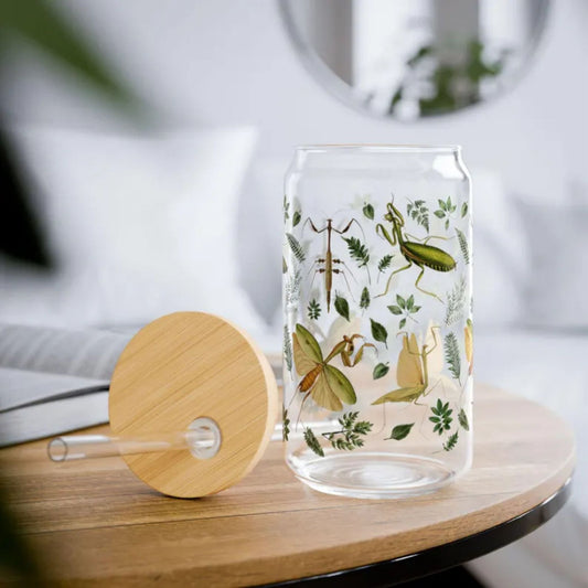 Praying Mantis Sipper Glass