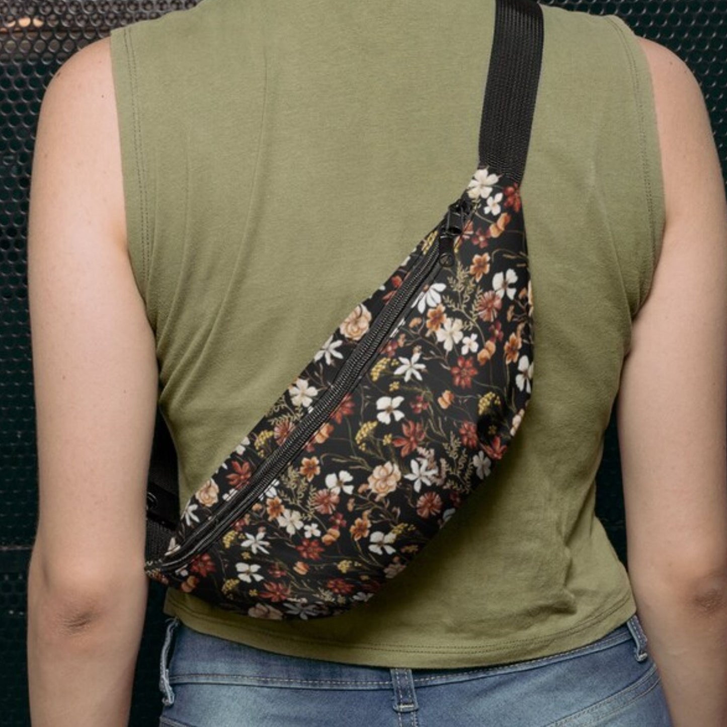 Autumn Fall Wildflower Belt Bag