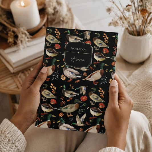 Mallard Duck Personalized Hardcover Lined Journal
