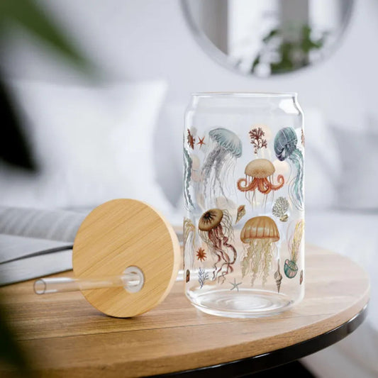 Jellyfish Sipper Glass With Straw