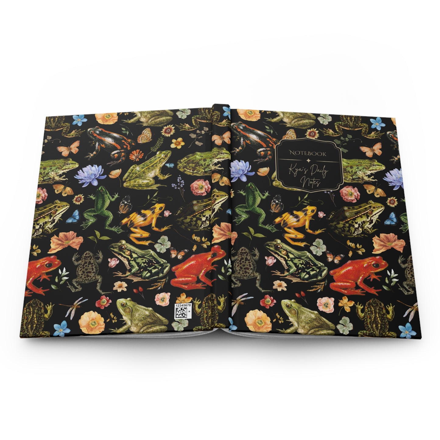 Frog Personalized Hardcover Lined Journal
