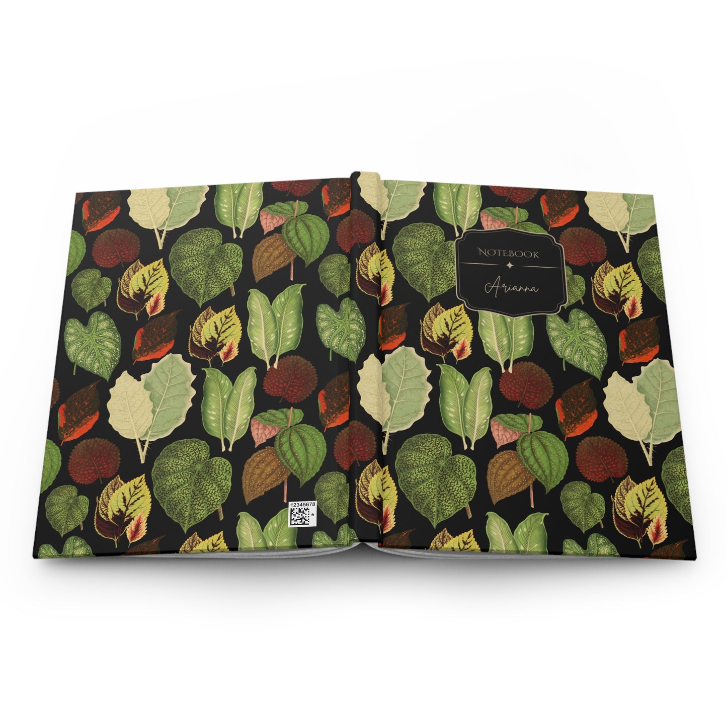Botanical Leaves Hardcover Journal