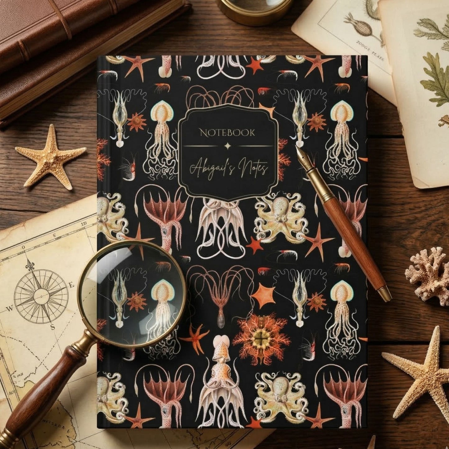Vintage Sea Creature Journal