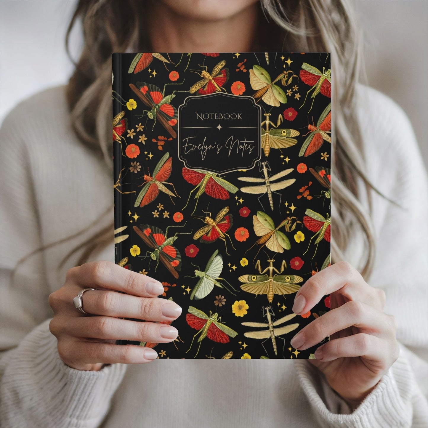 Red Praying Mantis Personalized Journal