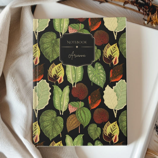 Botanical Leaves Hardcover Journal