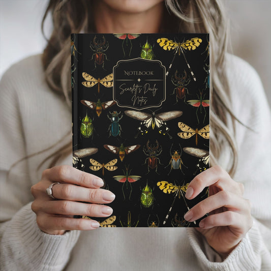 Insect Print Hardcover Journal