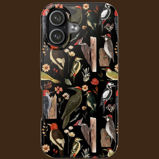 Woodpecker Print Tough Phone Case