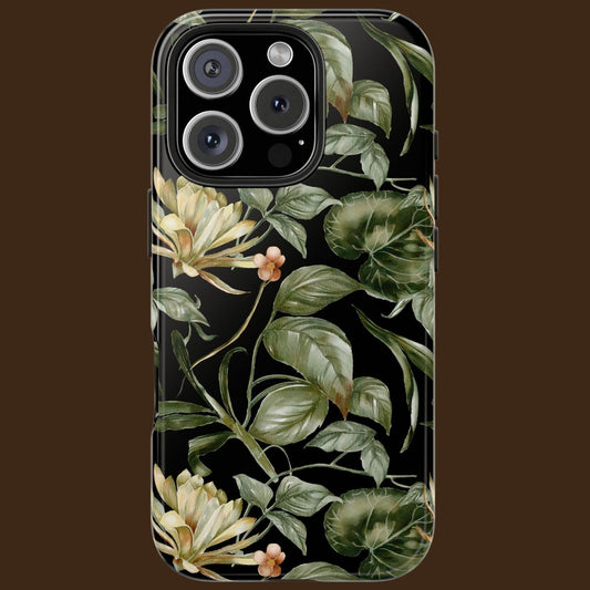 Vintage Botanical Green Leaves Phone Case