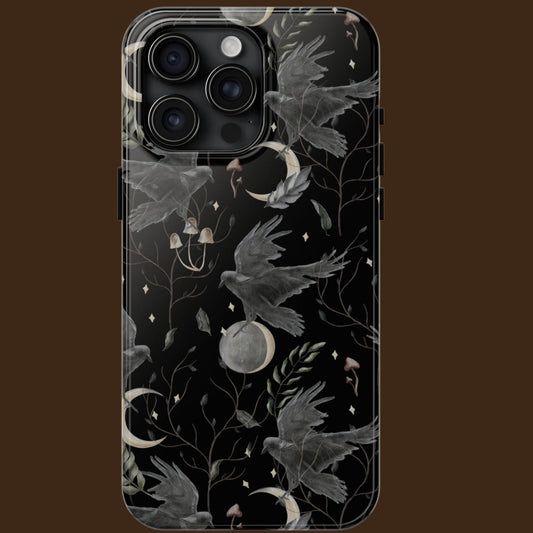 Celestial Raven Protective Phone Case