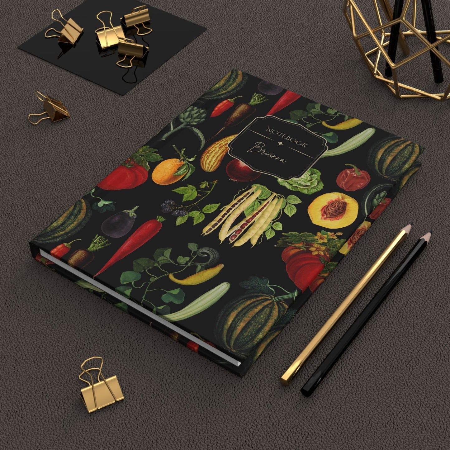 Gardening Vintage Vegetable Personalized Journal