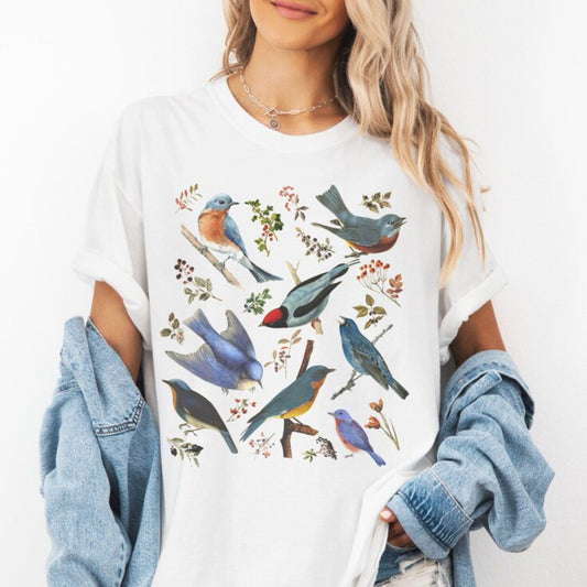 Bluebirds and Botanicals TShirt