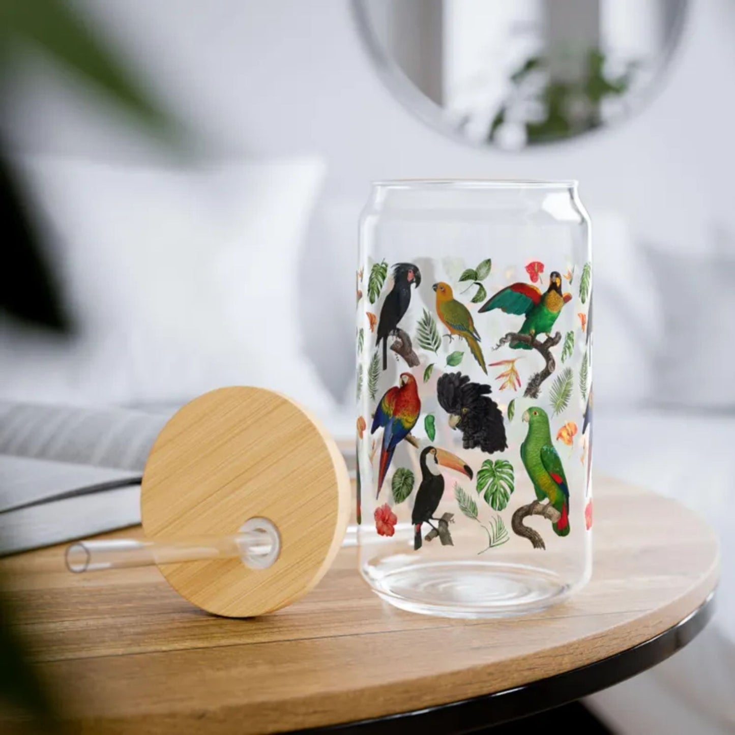 Parrot Sipper Glass