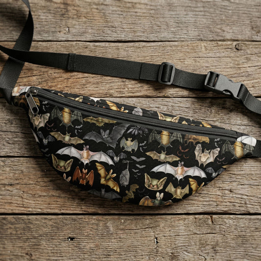 Vintage Bats Gothic Belt Bag