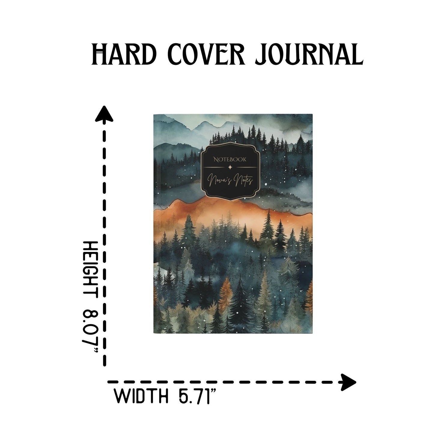 Mountains Scenery Personalized Journal