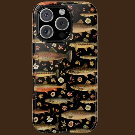 Vintage Trout Fish Tougth Phone Case
