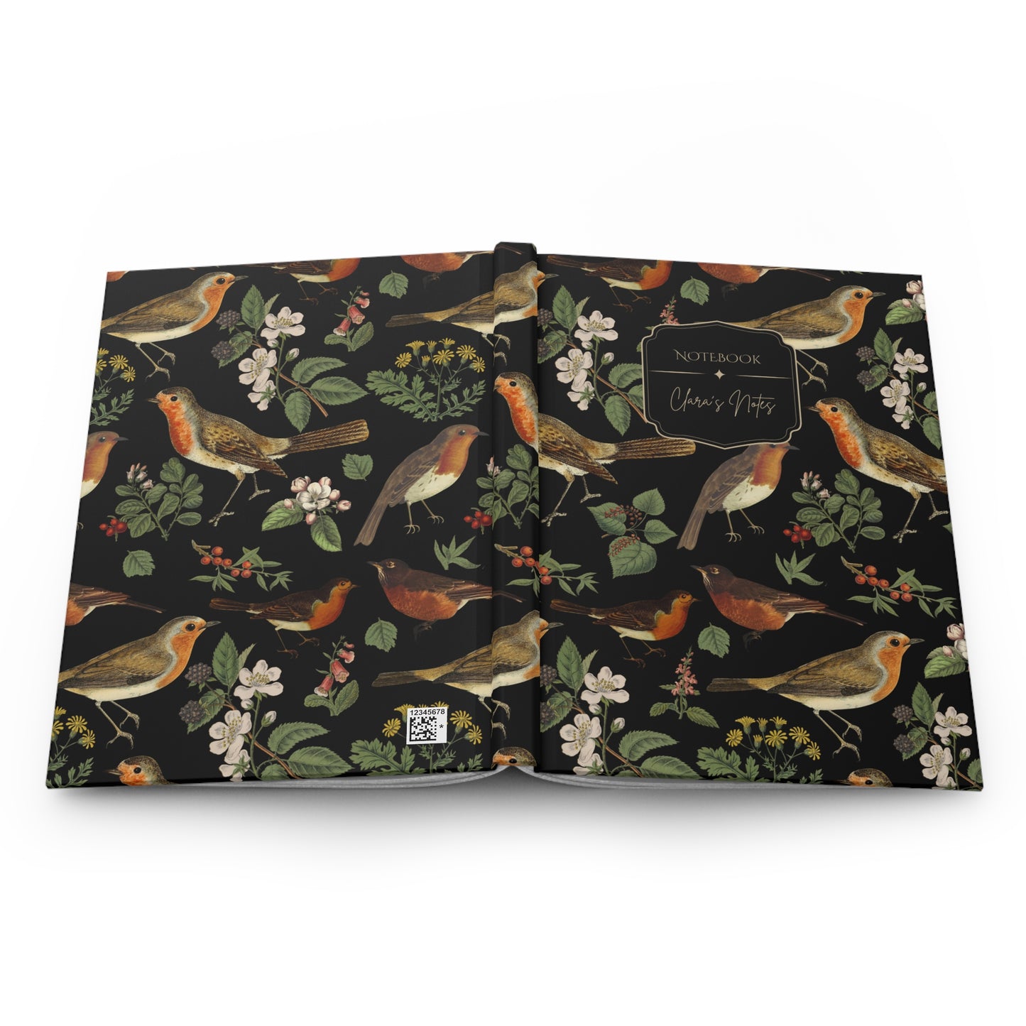 Robin Birds Personalized Hardcover Journal