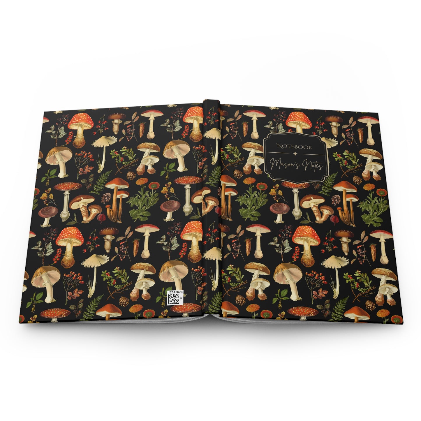 Mushroom Forest Personalized Hardcover Journal
