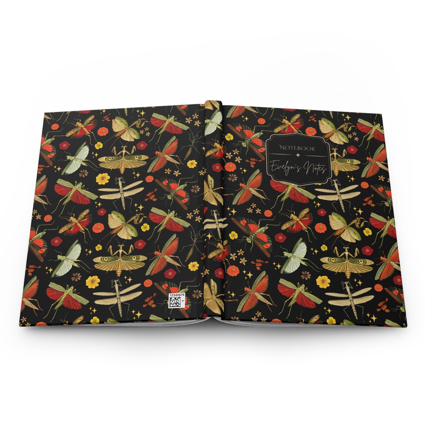 Red Praying Mantis Personalized Journal