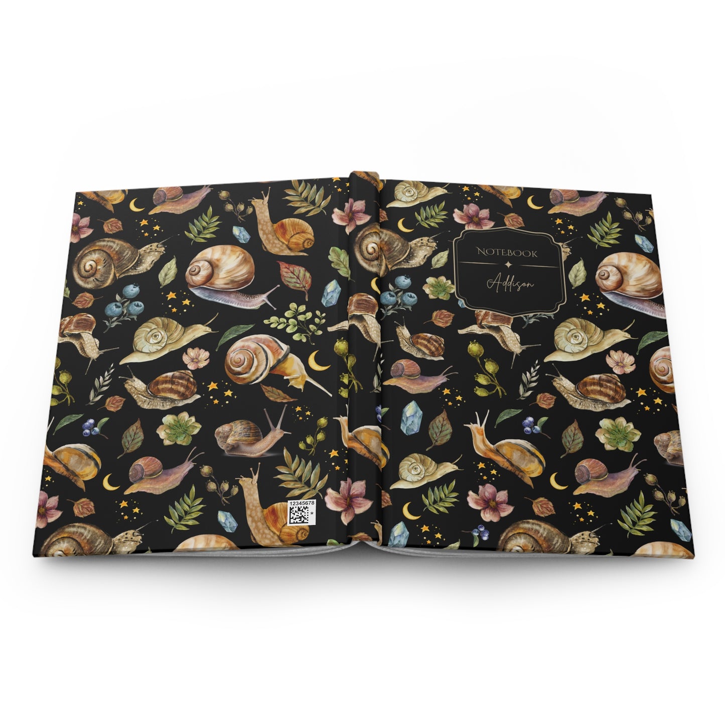 Celestial Snails Hardcover Personalized Journal