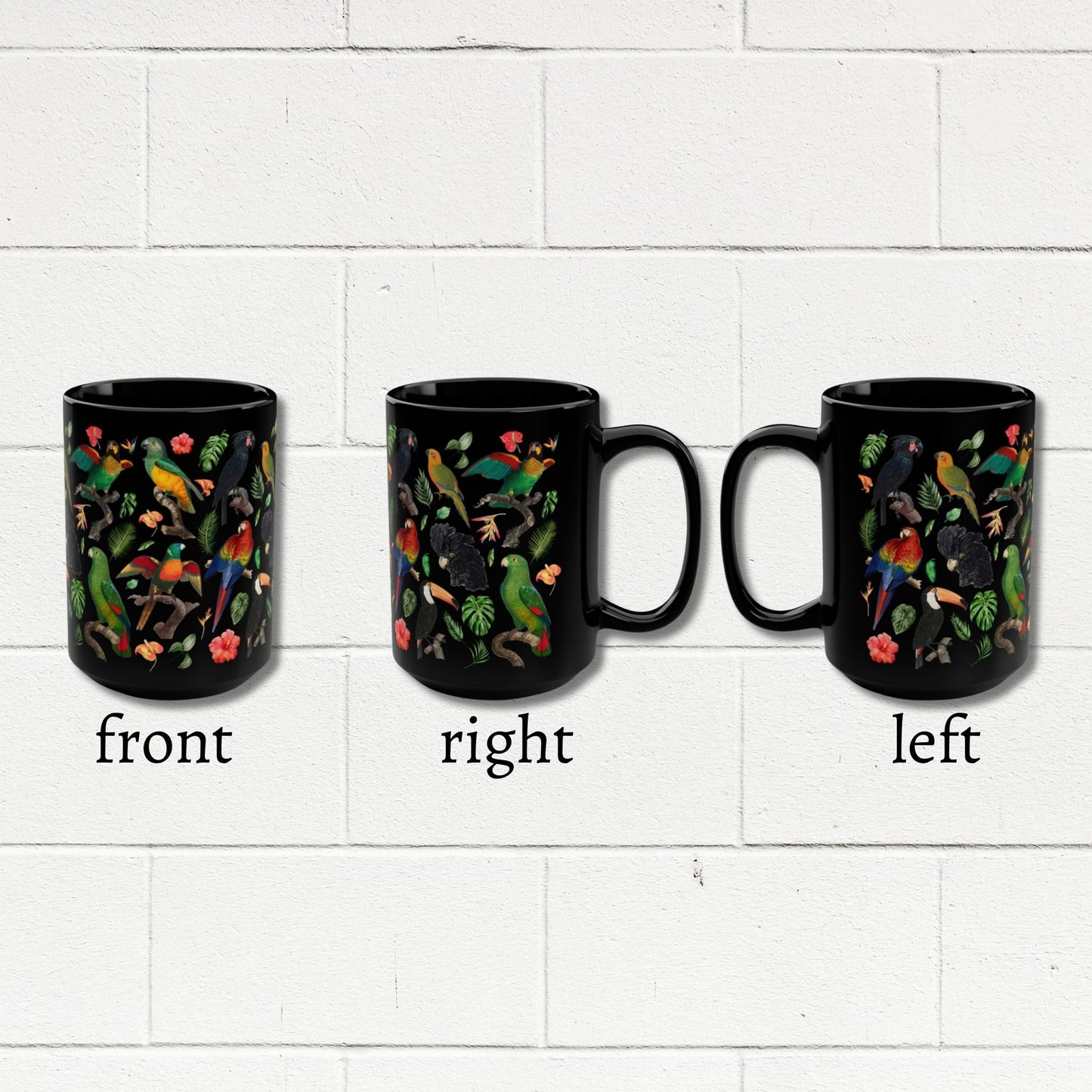 Parrot Tropical Birds 15 Ounce Mug