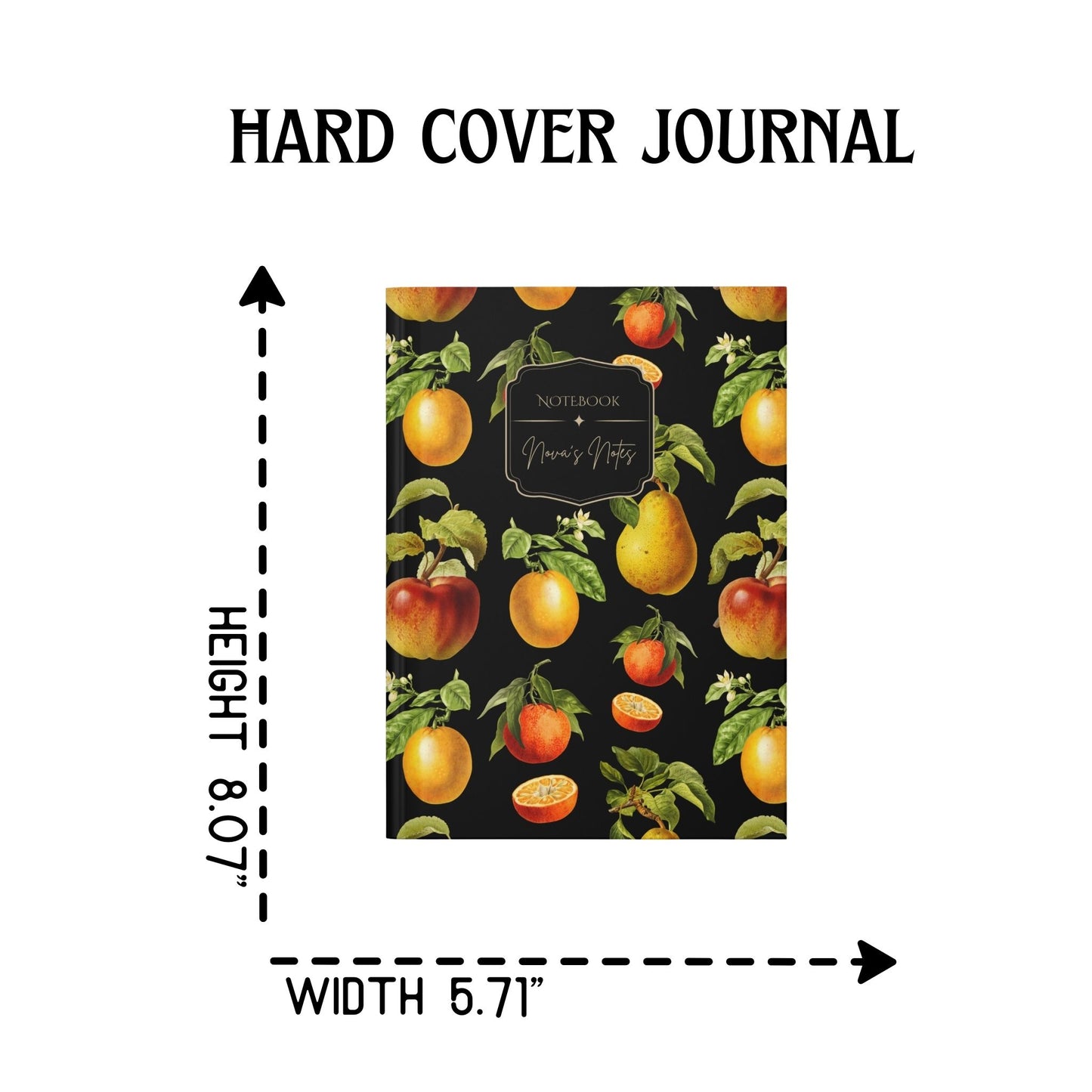 Vintage Citrus Personalized Journal