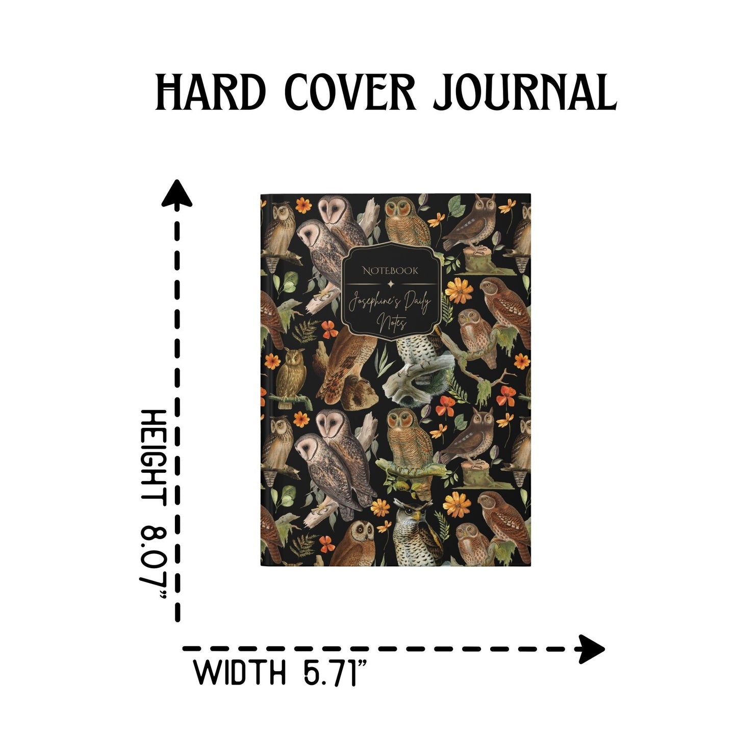 Vintage Barn Owl Journal