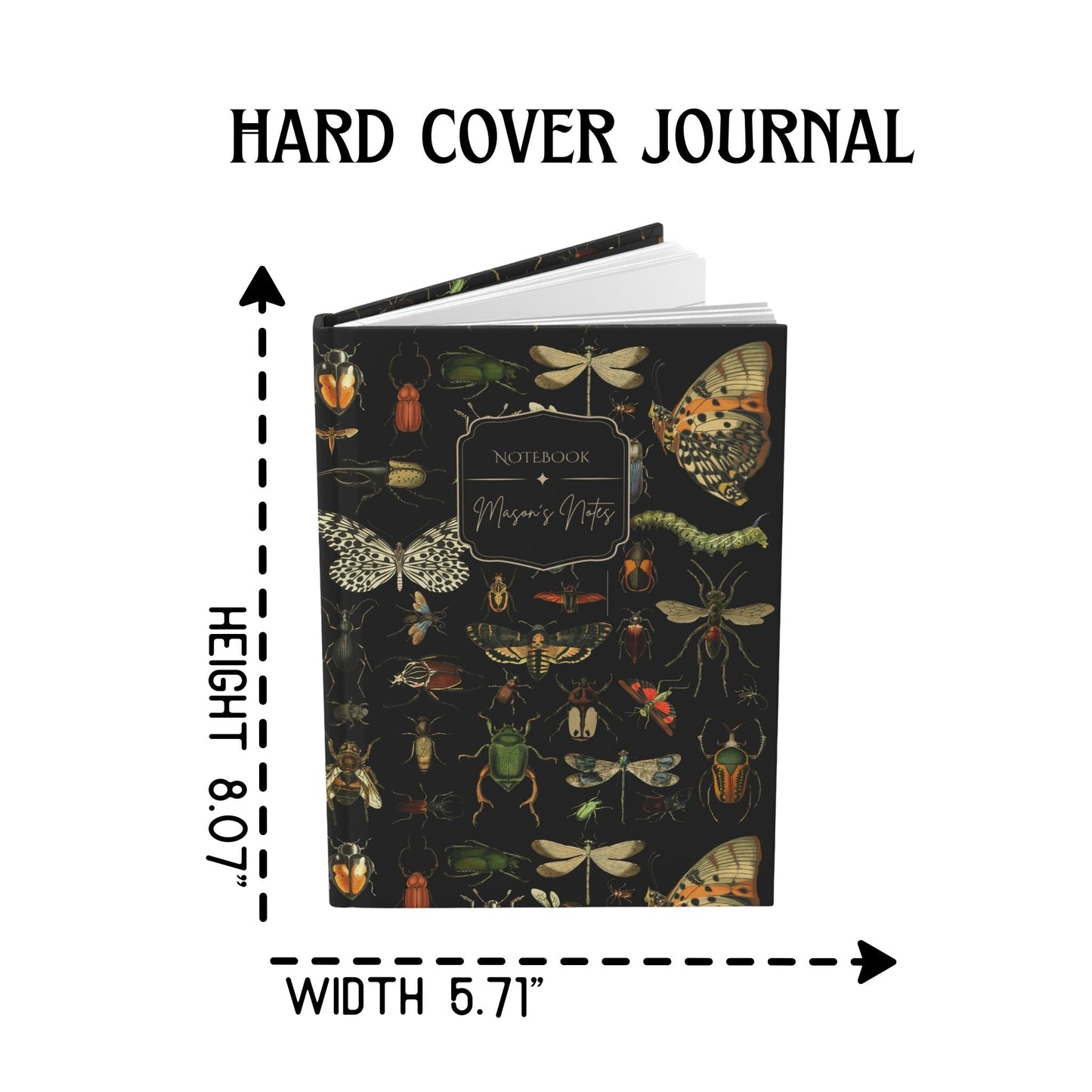 Vintage Insects Personalized Journal