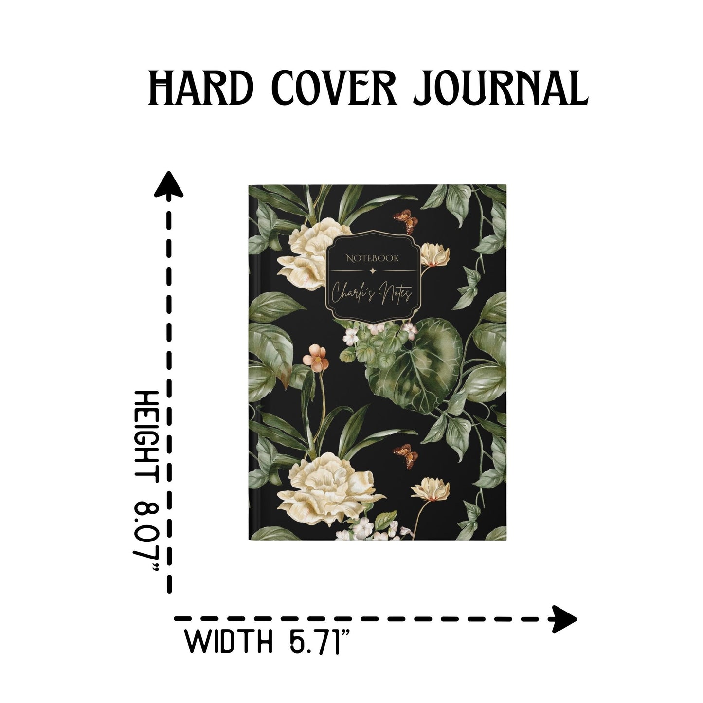 Green Leaves Vintage Botanical Journal