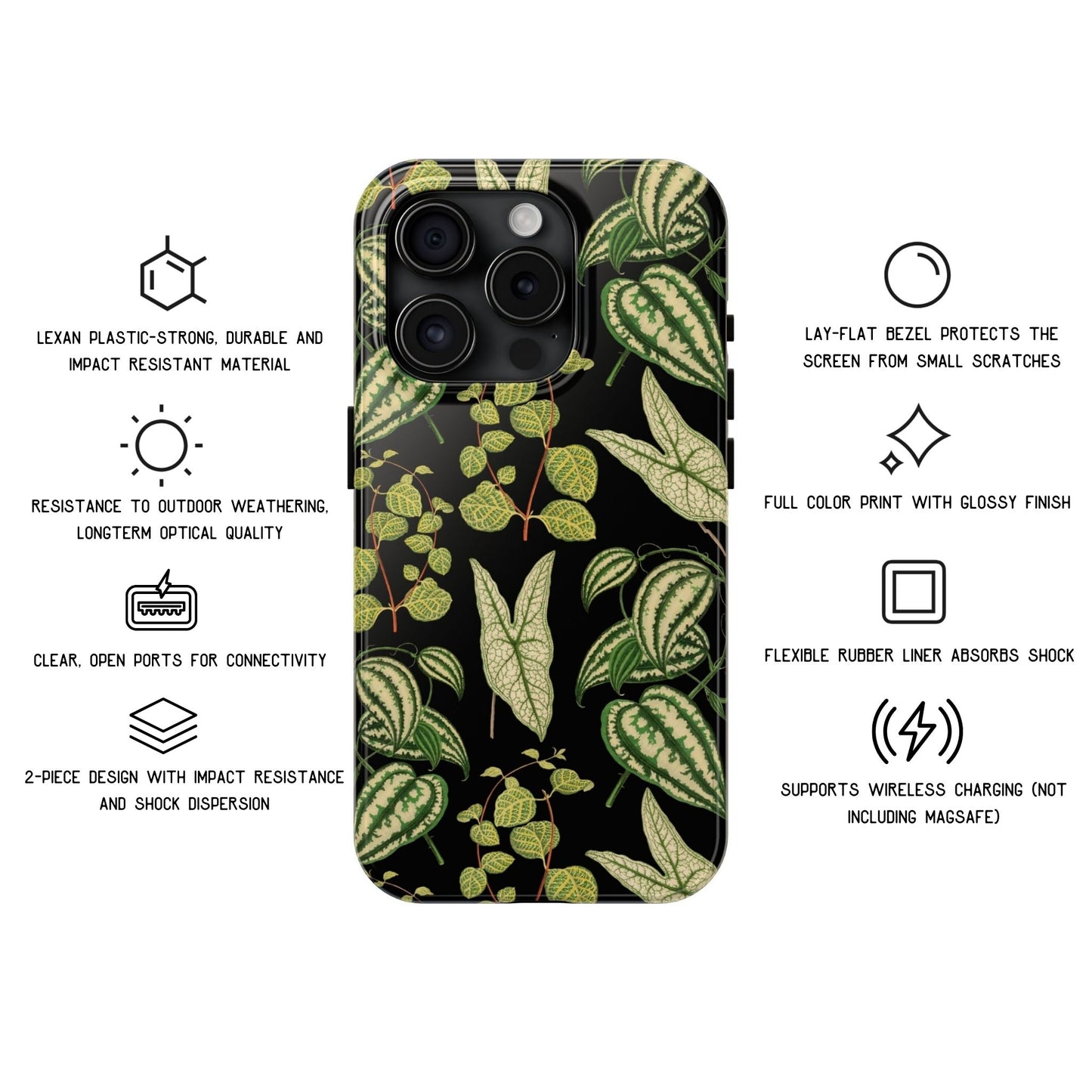 Vintage Botanical Plants Tough Phone Case