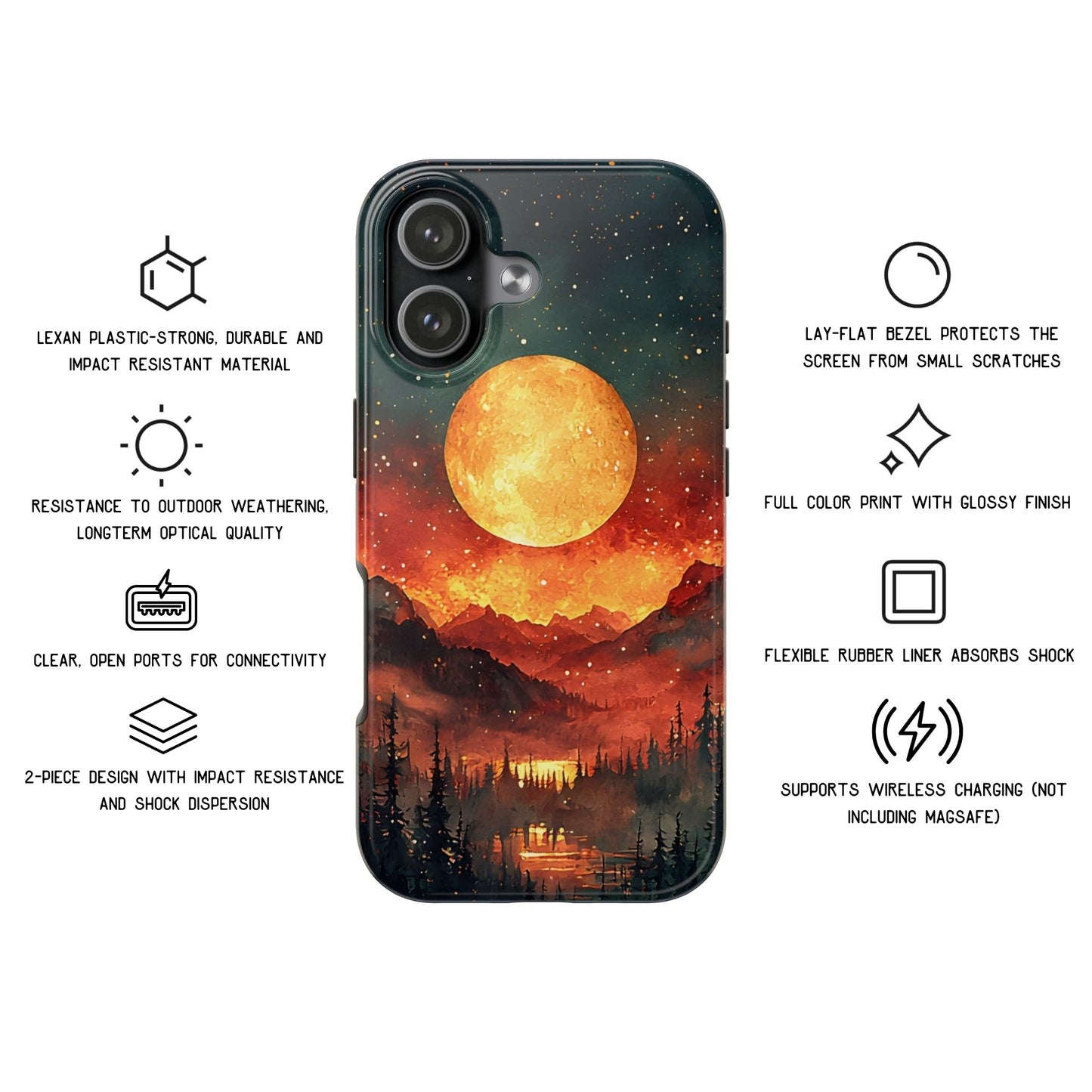 Mountain Sunset Protective Phone Case