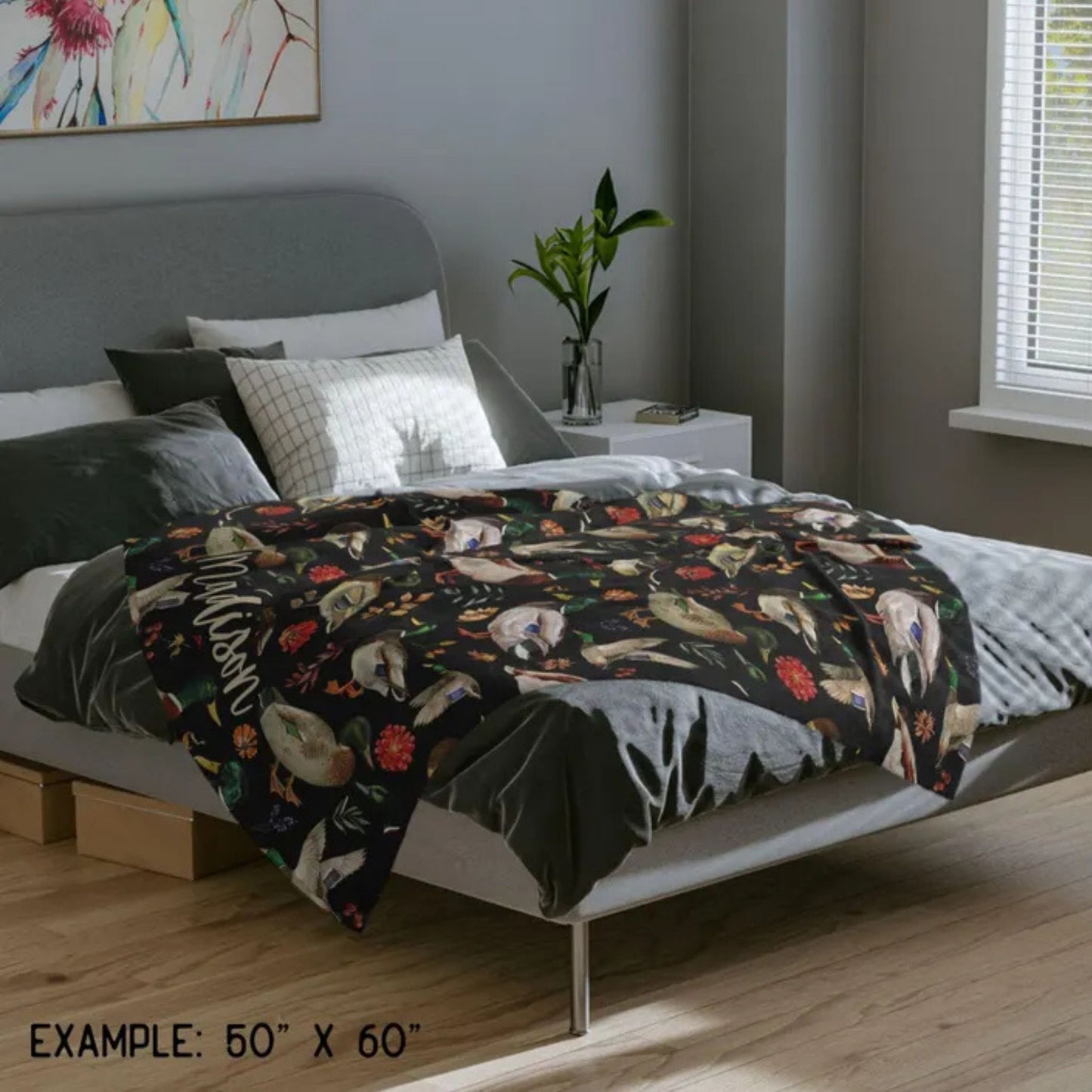 Mallard Duck Throw Blanket