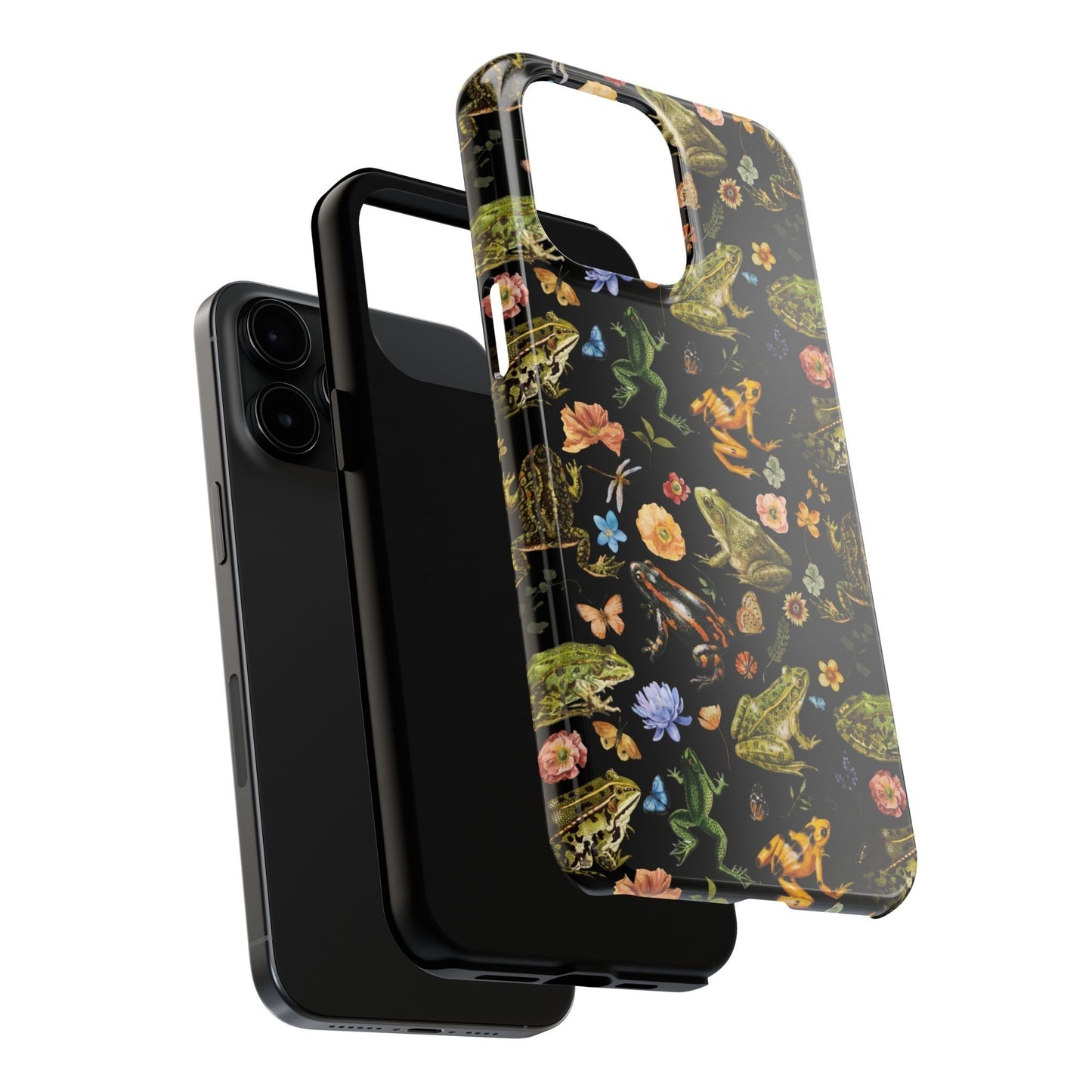 Floral Frog Tough Phone Case