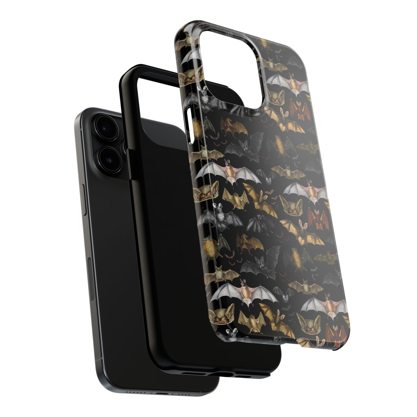 Vintage Bats Collage Gothic Protective Phone Case