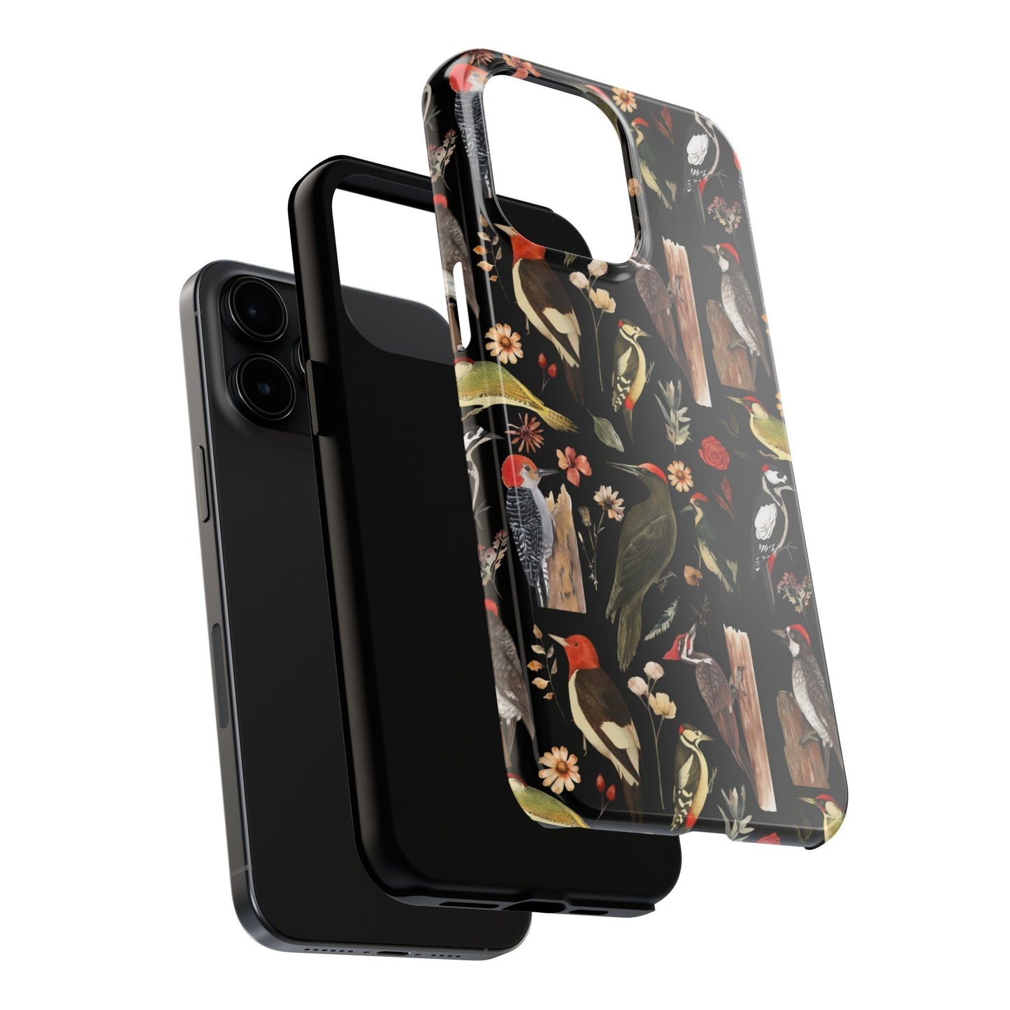 Woodpecker Print Tough Phone Case