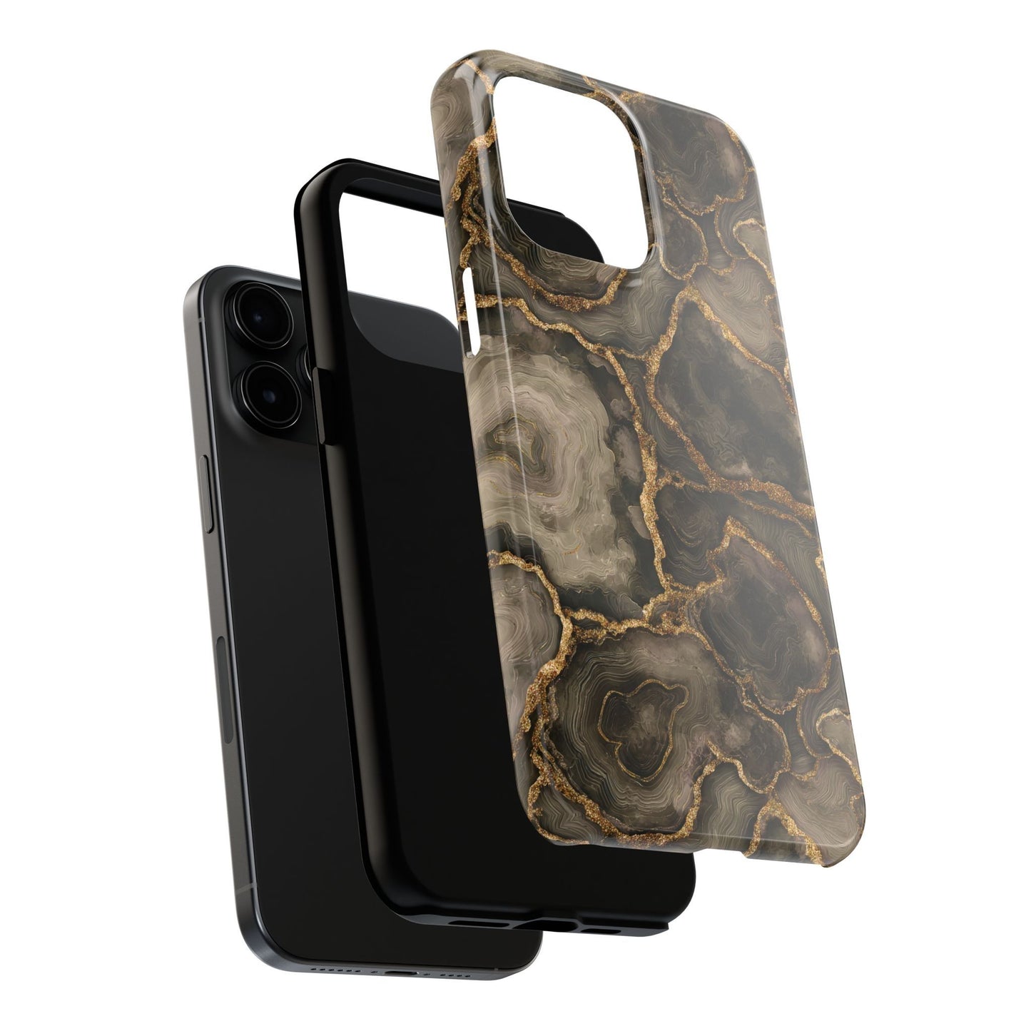 Brown Gold Agate Tough Phone Case