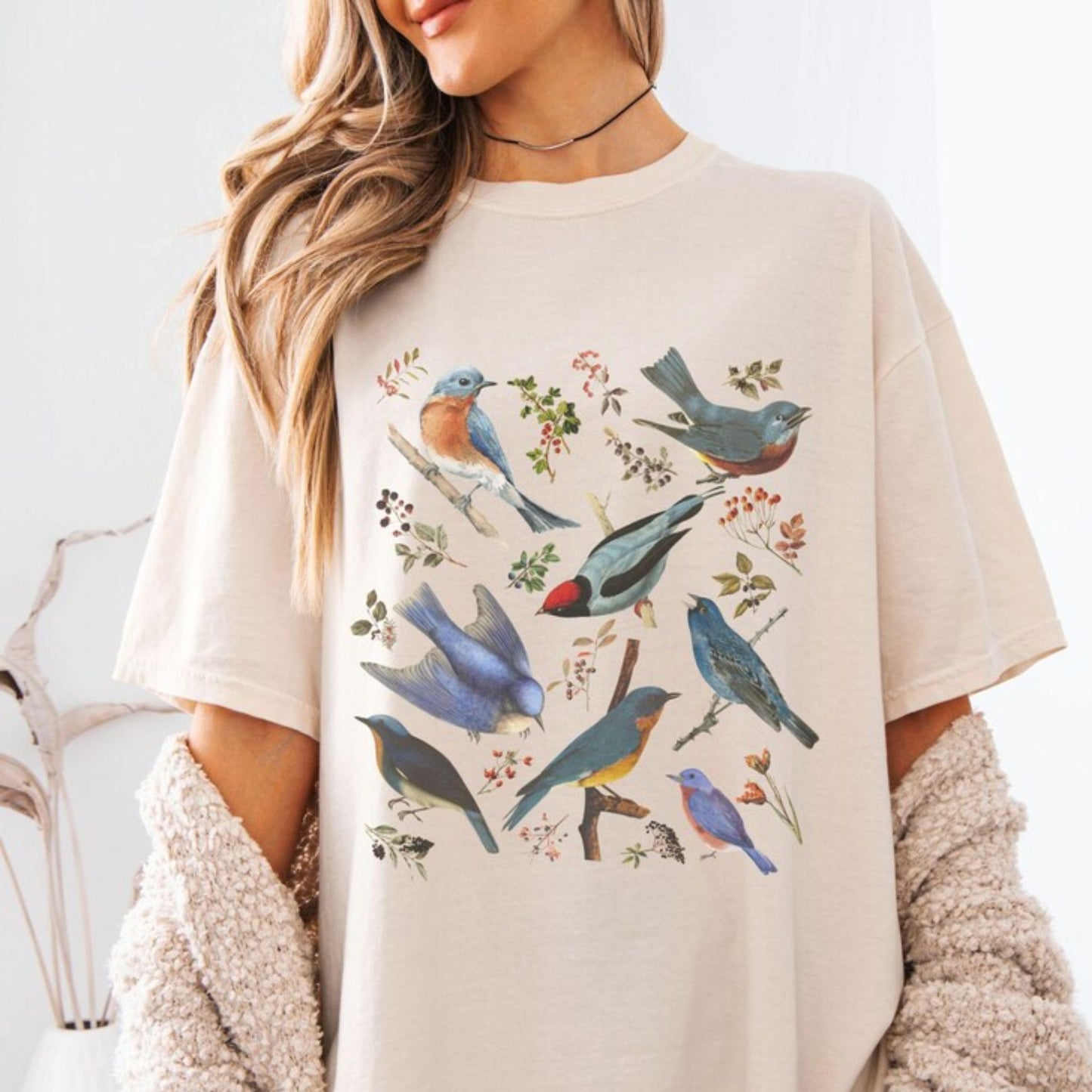 Bluebirds and Botanicals TShirt