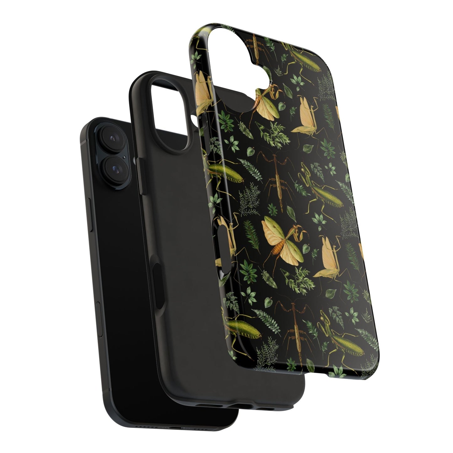 Botanical Praying Mantis Phone Case