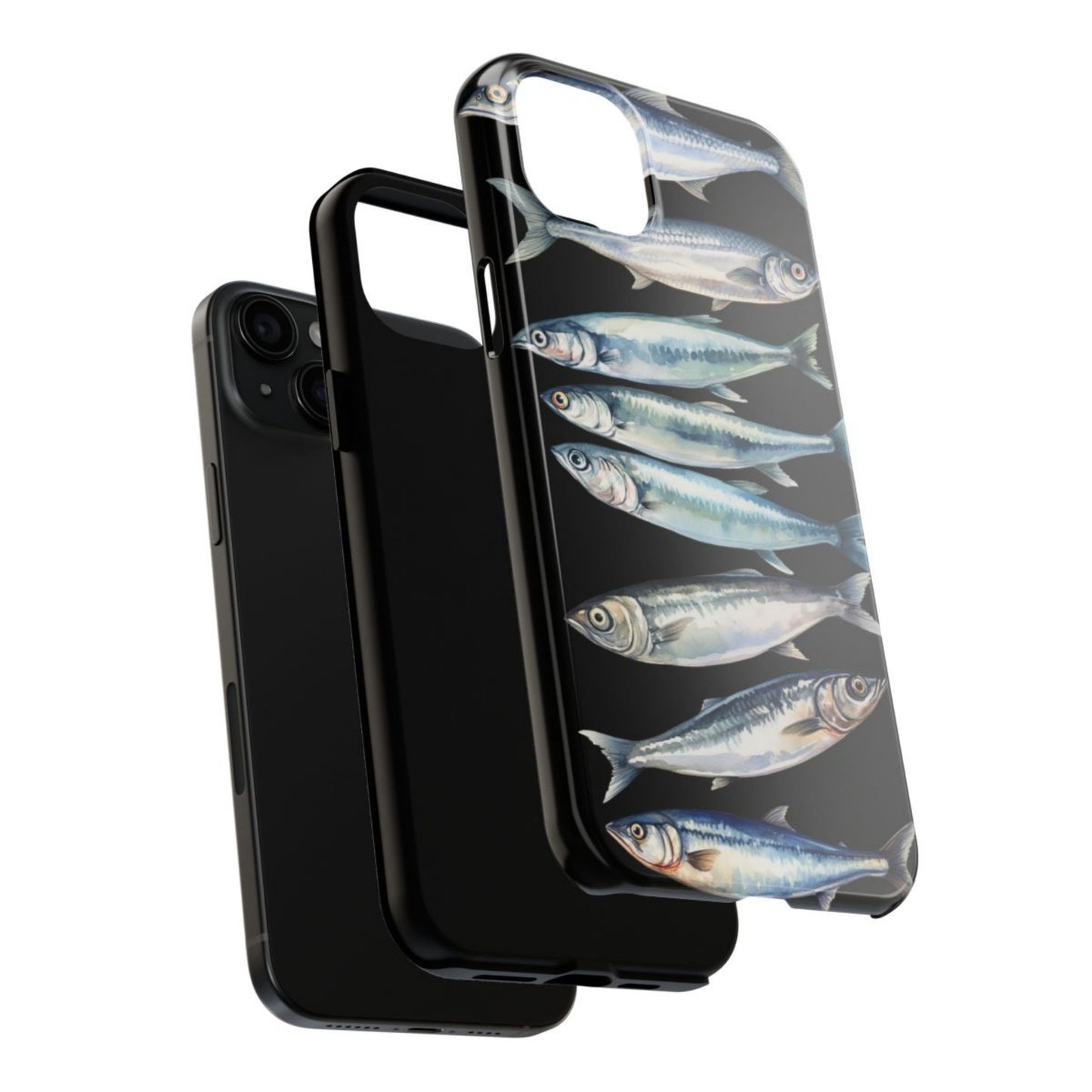 Sardine Cluster Nautical Tough Phone Case