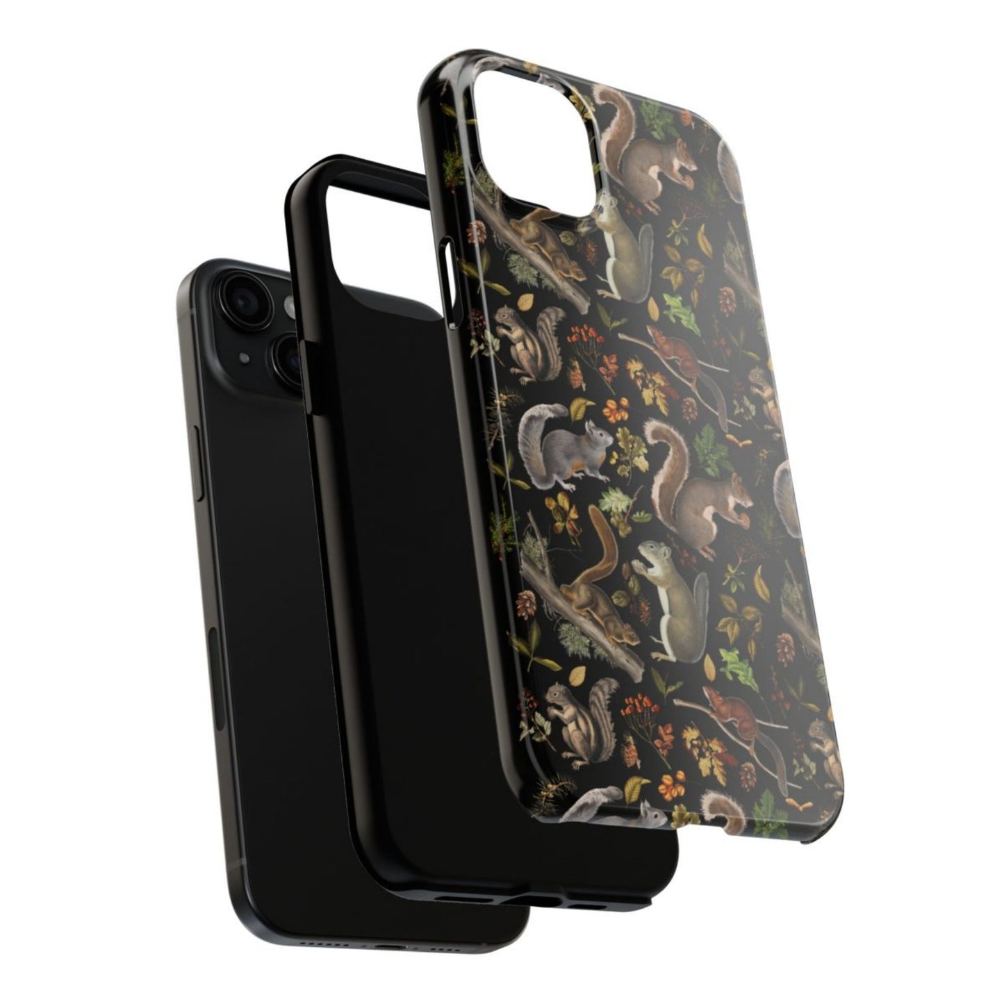 Vintage Squirrels Woodland Tough Phone Case