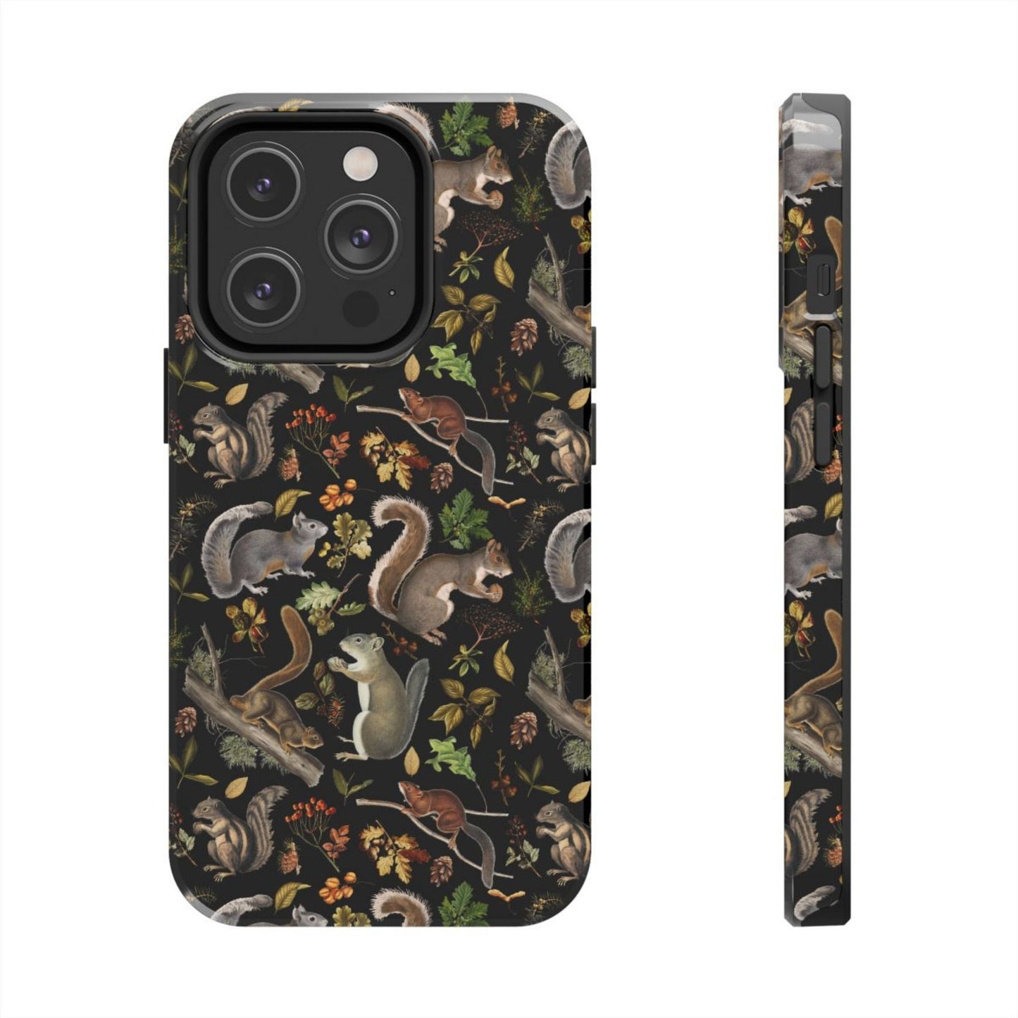 Vintage Squirrels Woodland Tough Phone Case